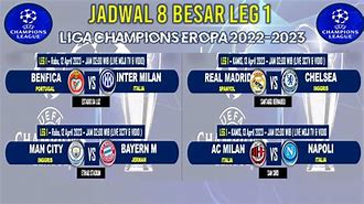 Jadwal Liga Champion 2023 Live Sctv 8 Besar